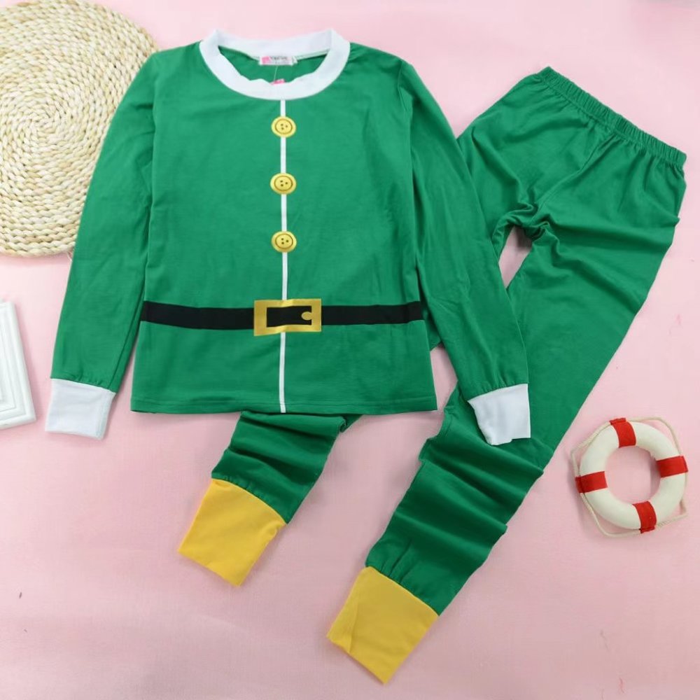 Holiday Themed Pajamas - Green Nutcracker Design - Matching Adults and Children